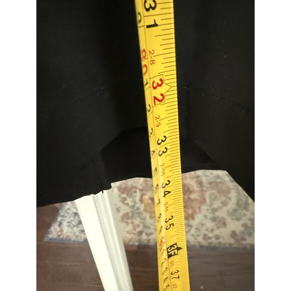 LONDON FOG Women's Zip Front Mid Length Black Trench Coat Size large - Picture 8 of 9